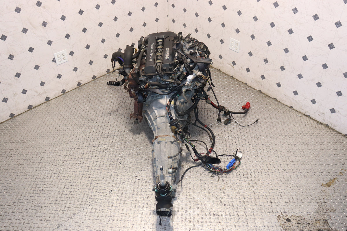 Nissan Silvia S13 SR20DET Blacktop 2.0L Turbo Engine & 5 Speed Manual RWD Transmission Swap JDM