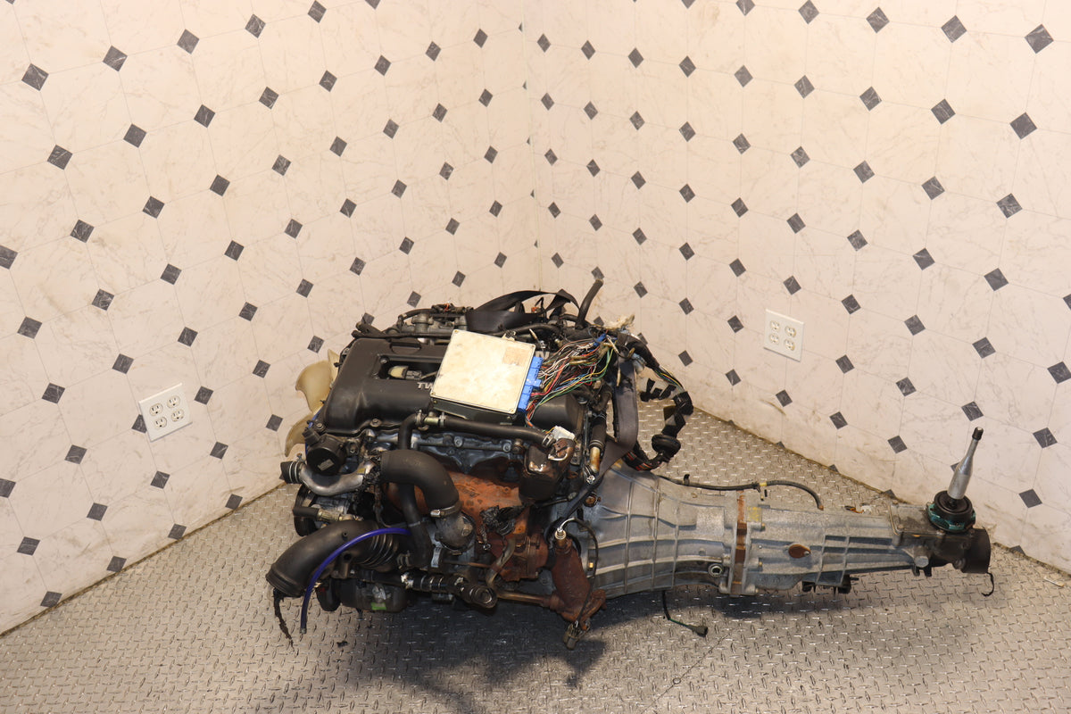 Nissan Silvia S13 SR20DET Blacktop 2.0L Turbo Engine & 5 Speed Manual RWD Transmission Swap JDM