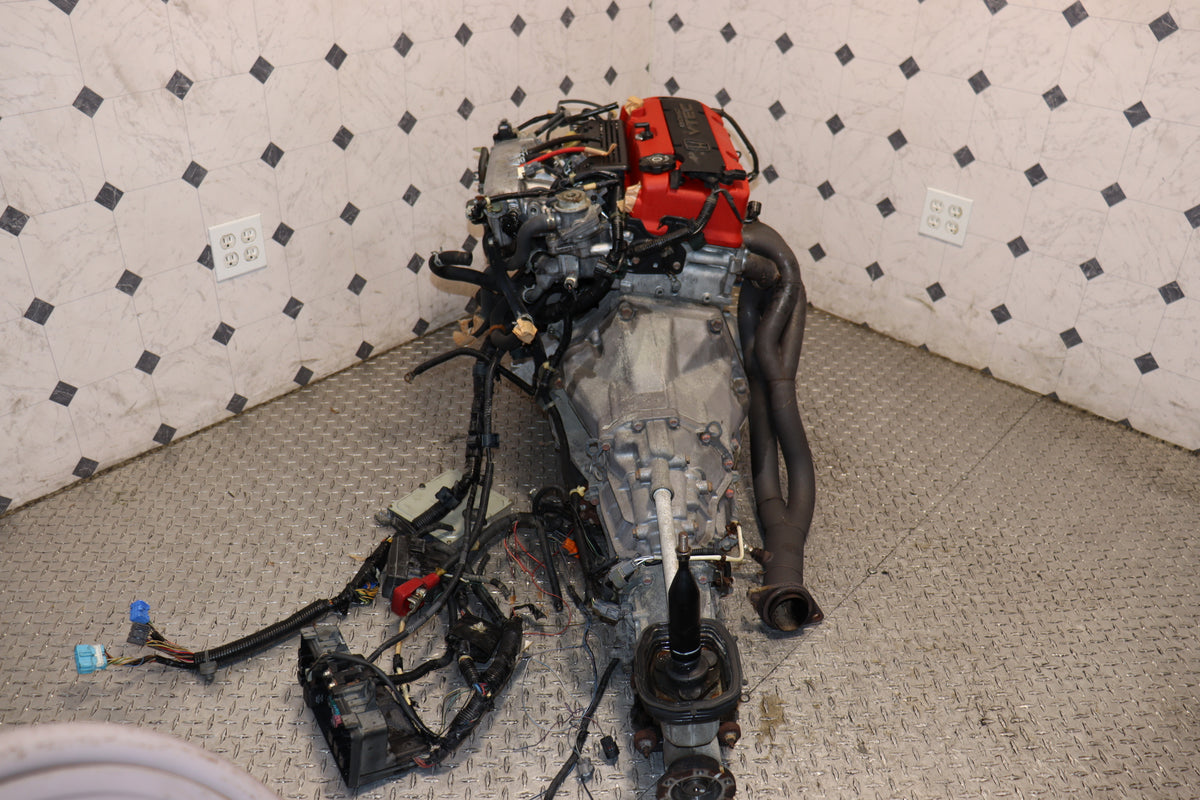 2000 2001 2002 2003 Honda S2000 AP1 F20C 2.0L Engine & 6 Speed Manual Transmission Swap JDM