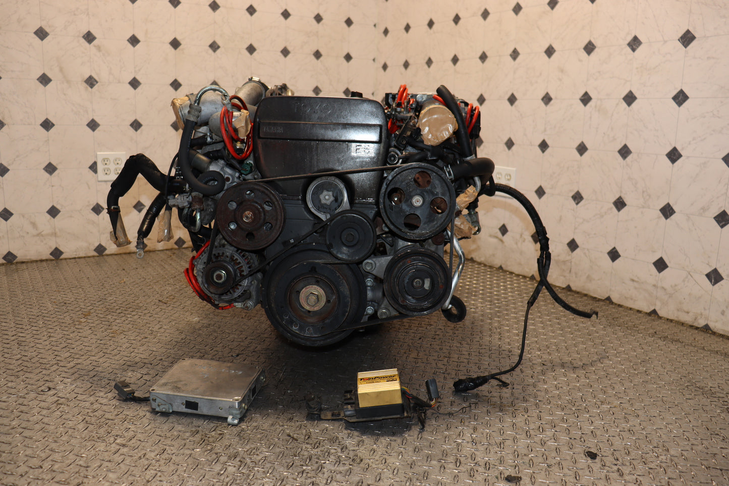 Toyota 1JZ-GTE Non-VVTi 2.5L Twin Turbo Engine & R154 5 Speed Manual Transmission Swap JDM