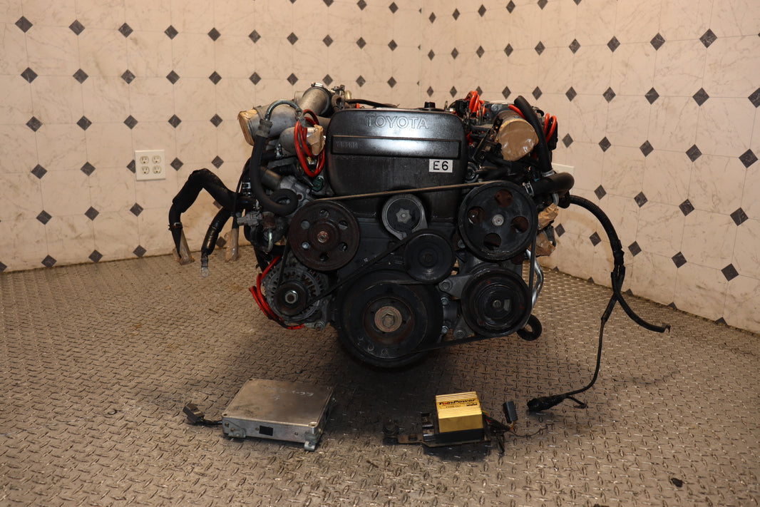 1991-1996 Toyota 1JZ-GTE Non-VVTi Twin Turbo JDM Engine R154 5-Speed Manual Transmission Swap OEM