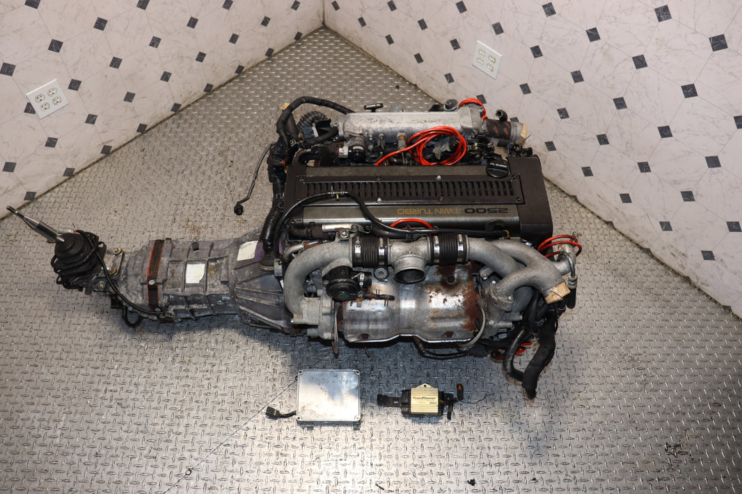 1991-1996 Toyota 1JZ-GTE Non-VVTi Twin Turbo JDM Engine R154 5-Speed Manual Transmission Swap OEM