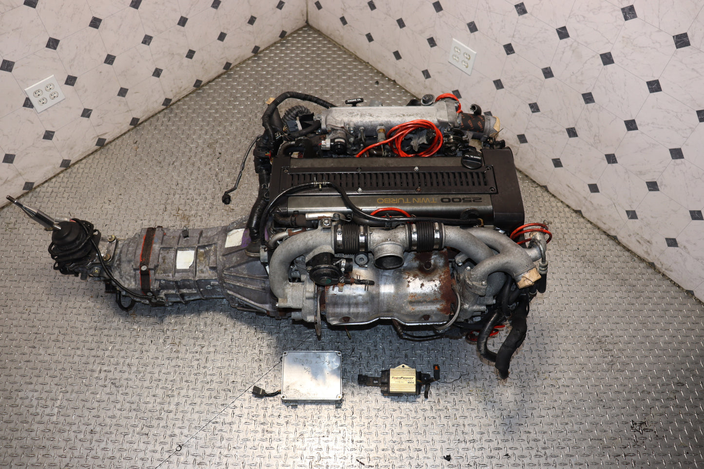 Toyota 1JZ-GTE Non-VVTi 2.5L Twin Turbo Engine & R154 5 Speed Manual Transmission Swap JDM
