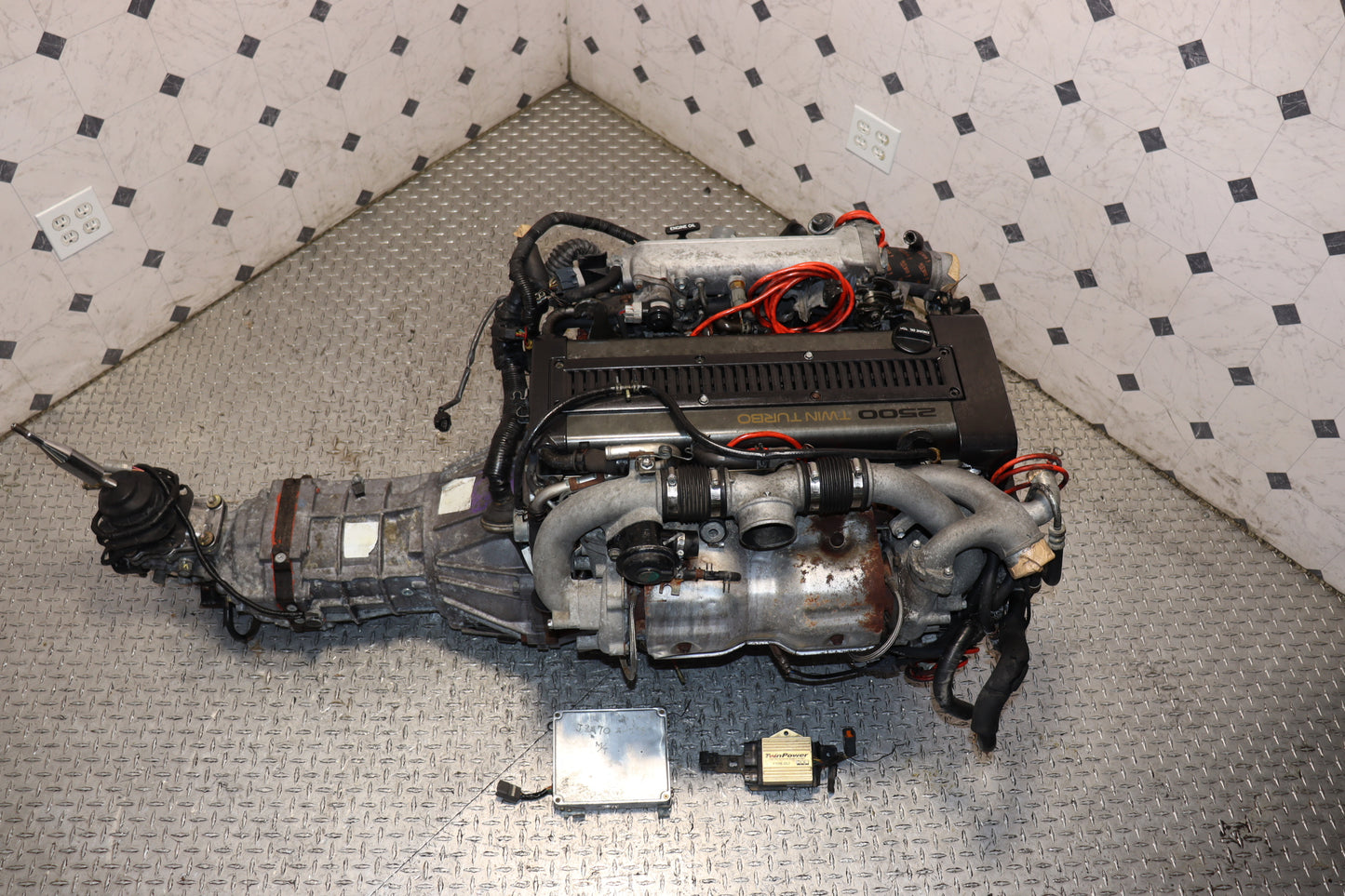 Toyota 1JZ-GTE Non-VVTi 2.5L Twin Turbo Engine & R154 5 Speed Manual Transmission Swap JDM