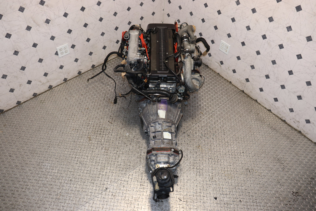 1991-1996 Toyota 1JZ-GTE Non-VVTi Twin Turbo JDM Engine R154 5-Speed Manual Transmission Swap OEM