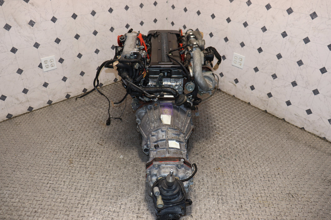 1991-1996 Toyota 1JZ-GTE Non-VVTi Twin Turbo JDM Engine R154 5-Speed Manual Transmission Swap OEM