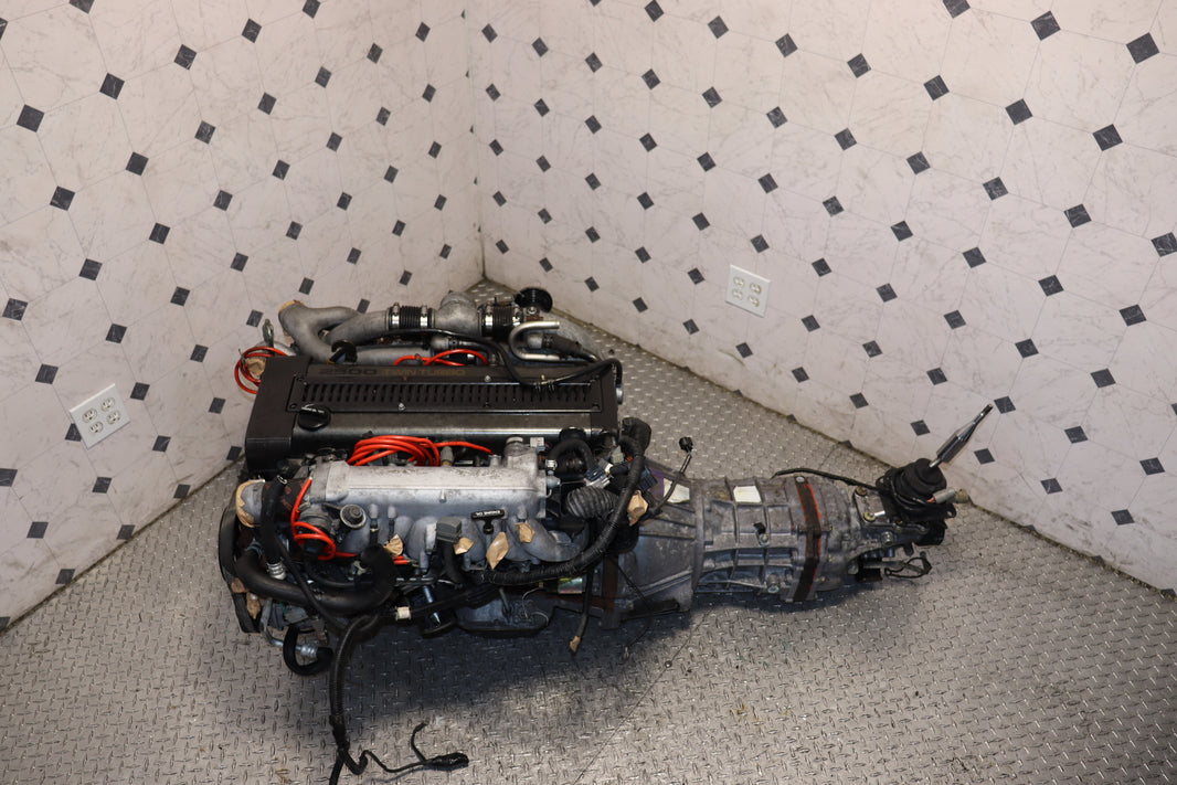 1991-1996 Toyota 1JZ-GTE Non-VVTi Twin Turbo JDM Engine R154 5-Speed Manual Transmission Swap OEM