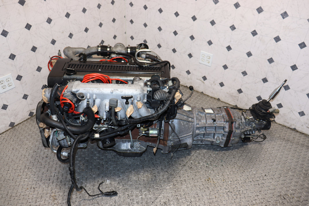 1991-1996 Toyota 1JZ-GTE Non-VVTi Twin Turbo JDM Engine R154 5-Speed Manual Transmission Swap OEM