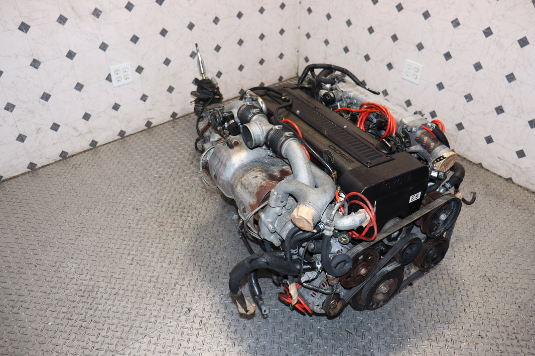 1991-1996 Toyota 1JZ-GTE Non-VVTi Twin Turbo JDM Engine R154 5-Speed Manual Transmission Swap OEM