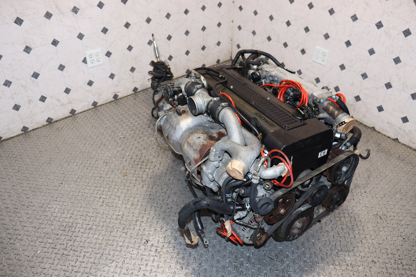 Toyota 1JZ-GTE Non-VVTi 2.5L Twin Turbo Engine & R154 5 Speed Manual Transmission Swap JDM