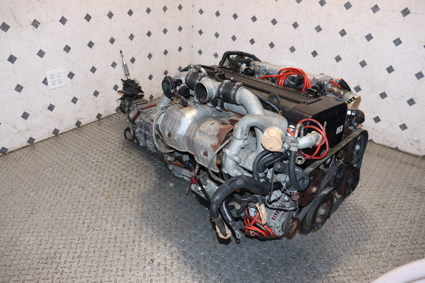 Toyota 1JZ-GTE Non-VVTi 2.5L Twin Turbo Engine & R154 5 Speed Manual Transmission Swap JDM