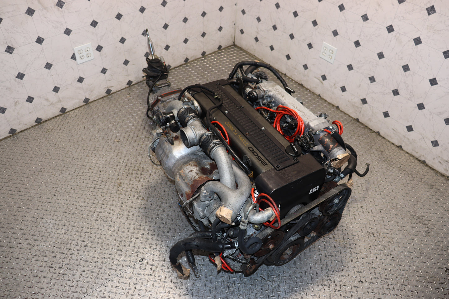 Toyota 1JZ-GTE Non-VVTi 2.5L Twin Turbo Engine & R154 5 Speed Manual Transmission Swap JDM