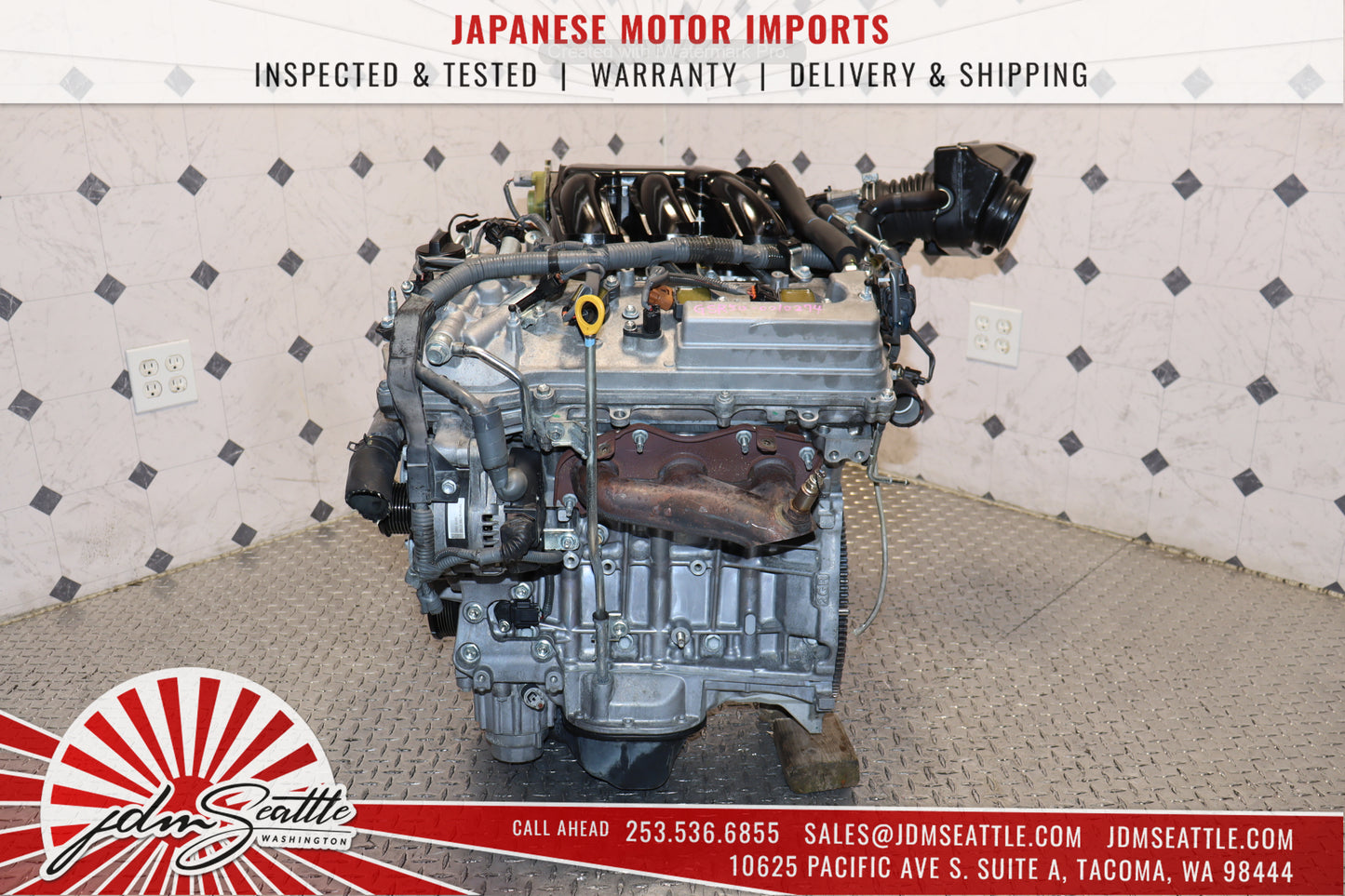 JDM 2GR 3.5L ENGINE 07-12 TOYOTA CAMRY RAV4 HIGHLANDER / 07-12 LEXUS RX350 MOTOR 2GR-FSE V6 RWD