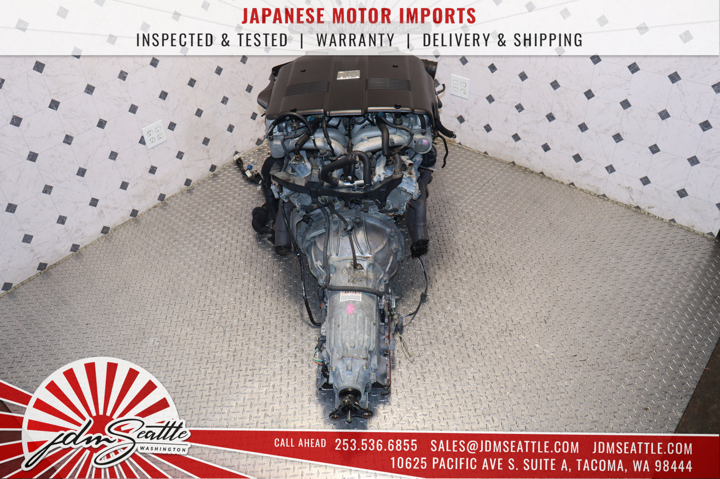 1GZ-FE - V12 TOYOTA CENTURY SUPRA ENGINE 5.0L JDM ENGINE  & TRANS V12