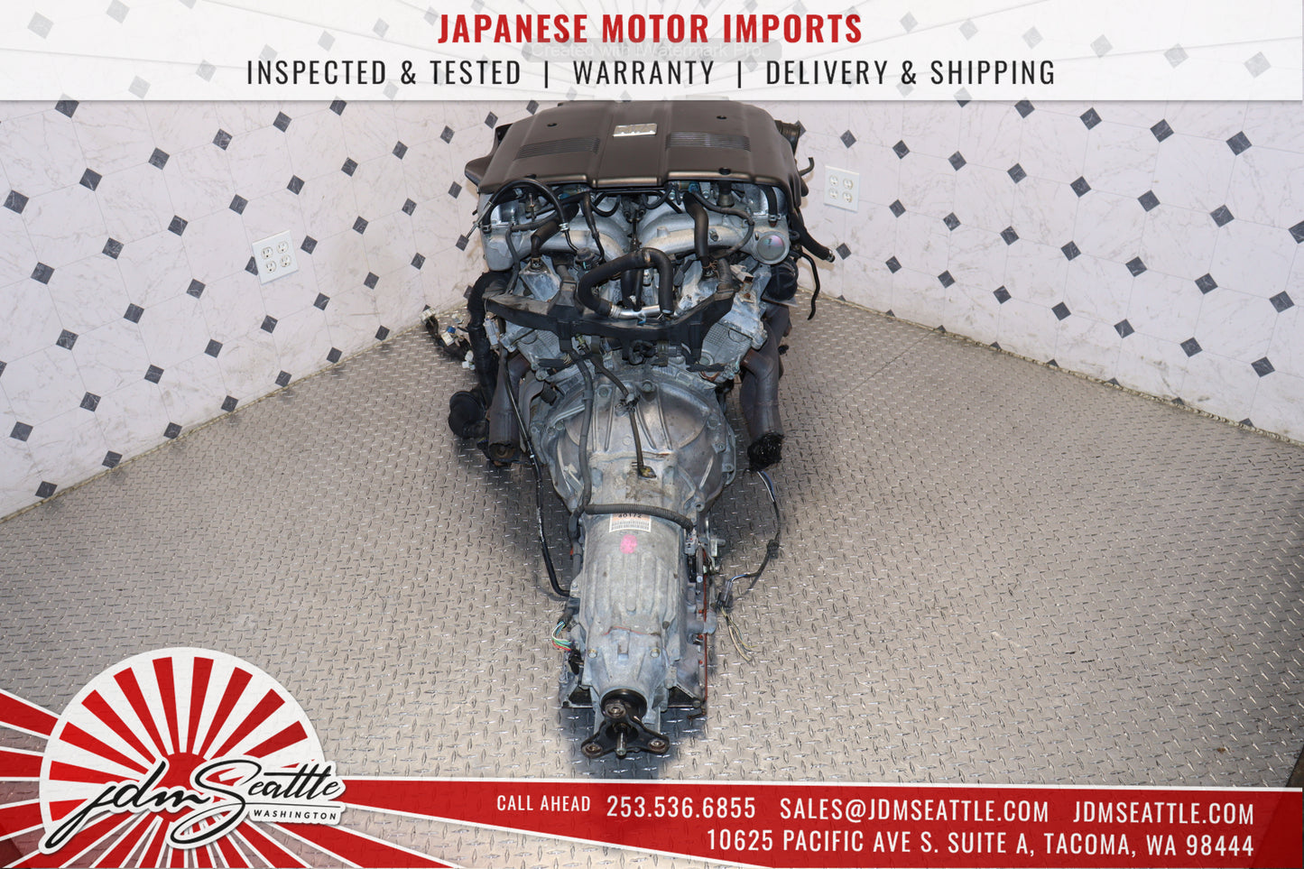 1GZ-FE - V12 TOYOTA CENTURY SUPRA ENGINE 5.0L JDM ENGINE  & TRANS V12