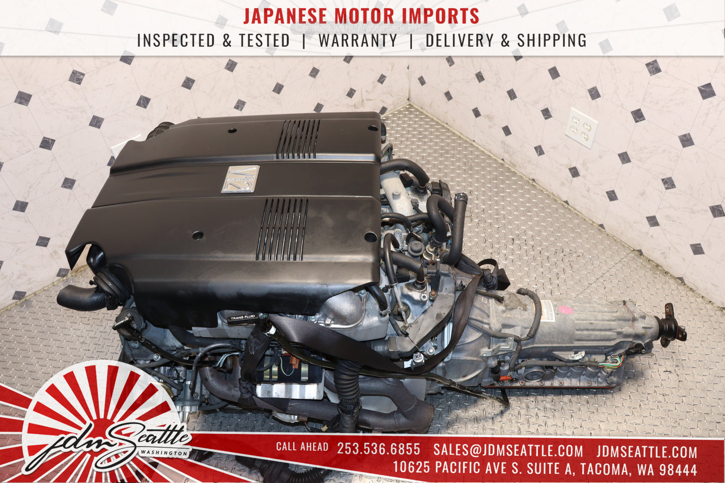 1GZ-FE - V12 TOYOTA CENTURY SUPRA ENGINE 5.0L JDM ENGINE  & TRANS V12