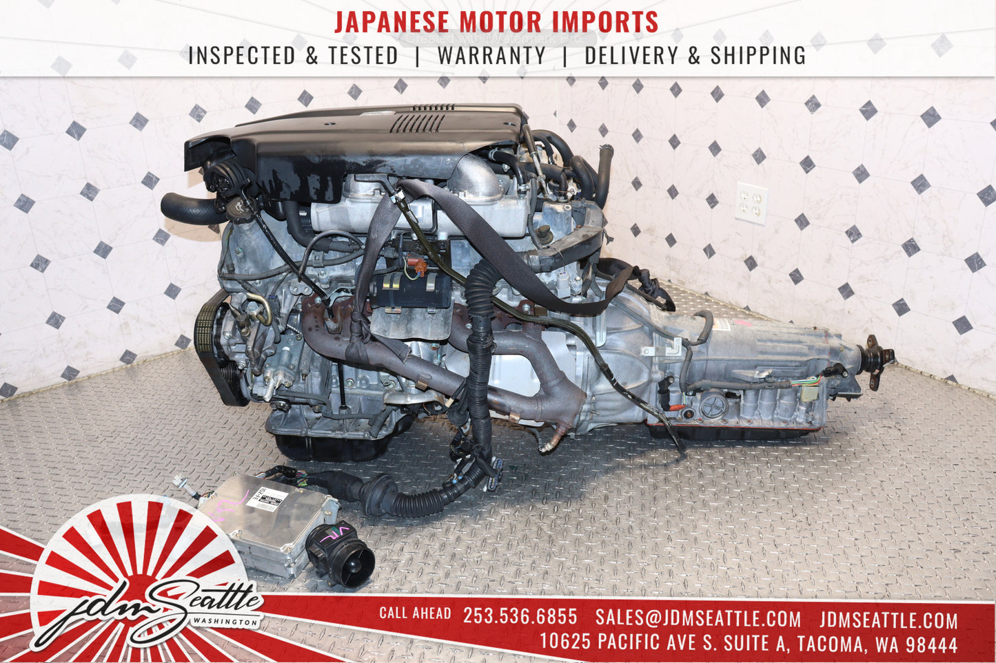 1GZ-FE - V12 TOYOTA CENTURY SUPRA ENGINE 5.0L JDM ENGINE  & TRANS V12