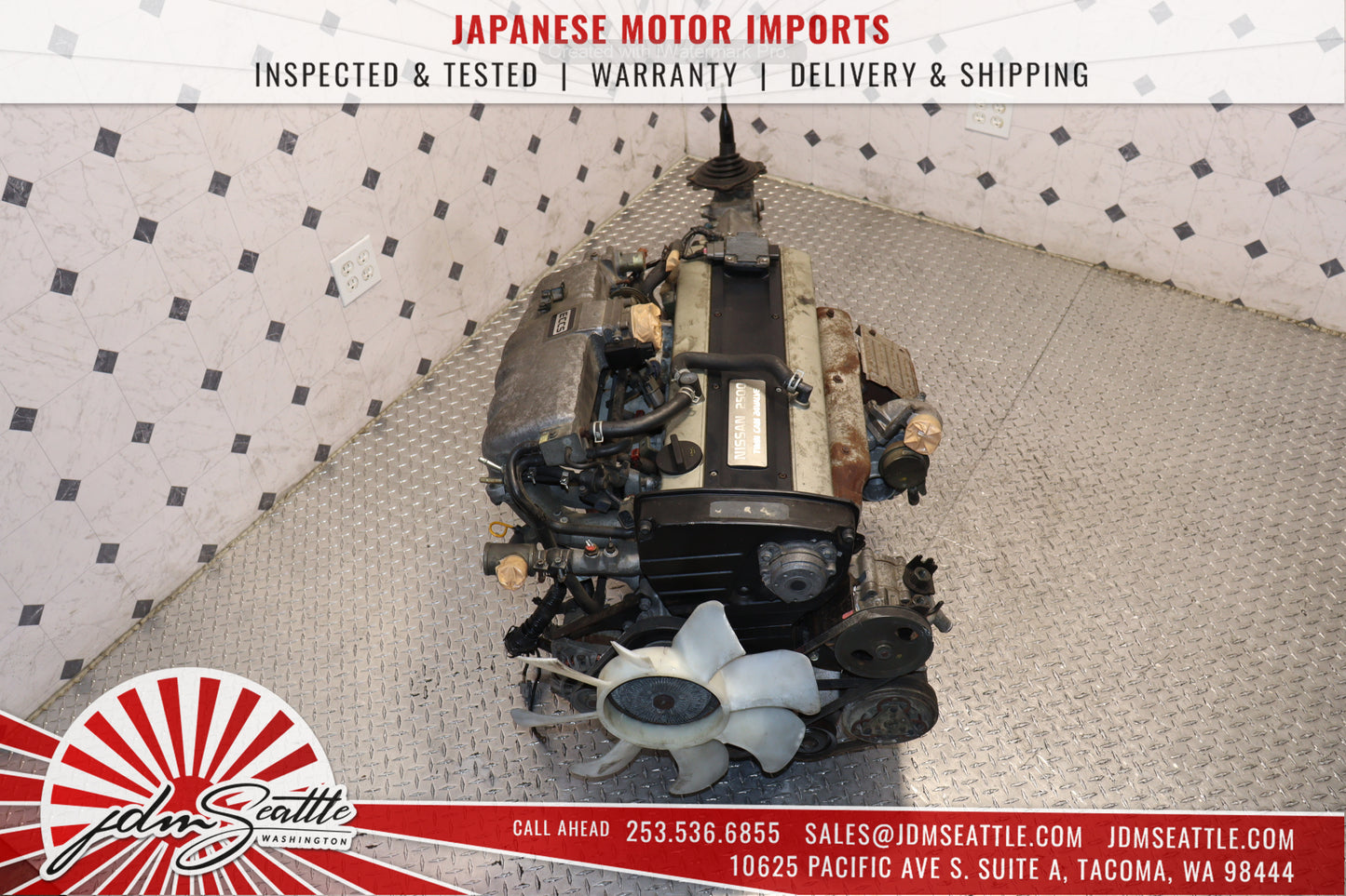 JDM NISSAN SKYLINE GTS RB25DET TURBO RWD ENGINE R33 5 SPEED TRANSMISSION RB25 S1