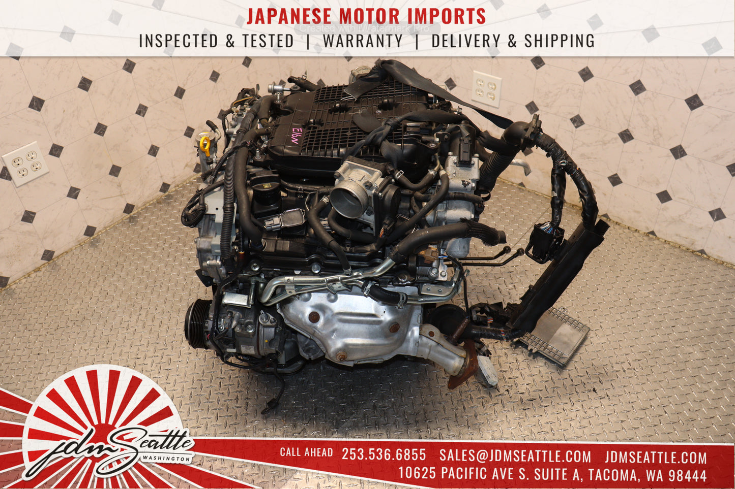 JDM VQ37HR ENGINE 09-13 NISSAN 370Z, 09-17 INFINITI G37, 11-13 M37 VVEL VQ37 3.7L HIGH REV MOTOR