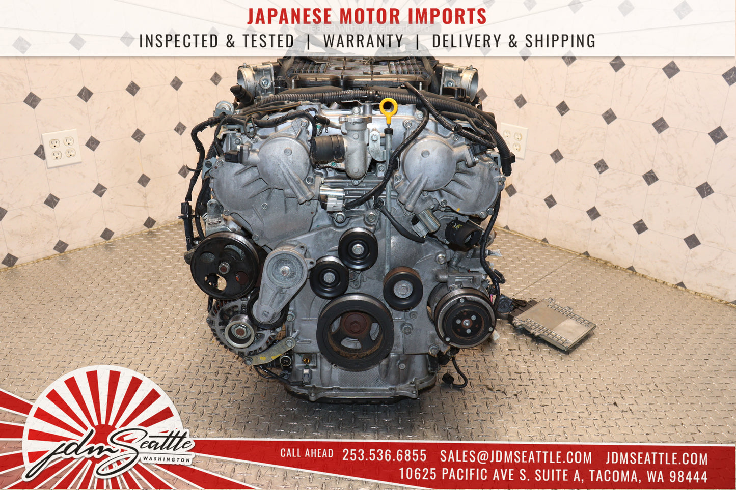 JDM VQ37HR ENGINE 09-13 NISSAN 370Z, 09-17 INFINITI G37, 11-13 M37 VVEL VQ37 3.7L HIGH REV MOTOR