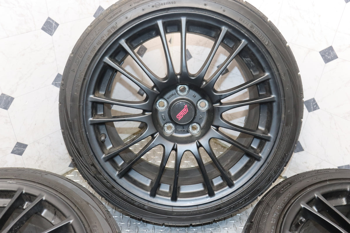 2008 2009 2010 2011 2012 2013 2014 Subaru Impreza WRX STI GRB GVB 18x8.5 Enkei OEM Wheels Rims Set of 4 JDM