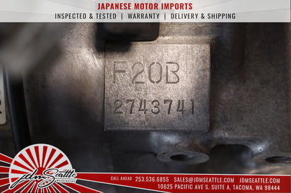 JDM 1997-2001 HONDA PRELUDE 2.0L F20B DOHC VTEC ENGINE & T2T4 5-SPEED LSD MANUAL TRAN