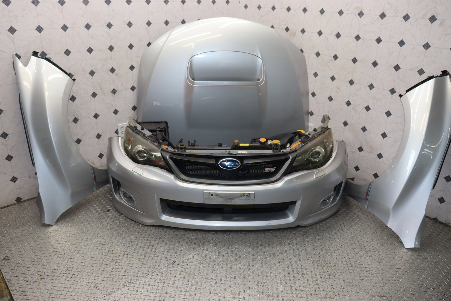 2008-2014 Subaru WRX STI JDM V10 Front End Conversion Nose Cut OEM GVB