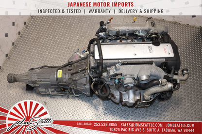 JDM 1JZ-GTE VVTI TURBO MOTOR & AUTOMATIC TRANSMISSION LEXUS IS300 GS300 TOYOTA CHASER 1JZ ENGINE SWAP