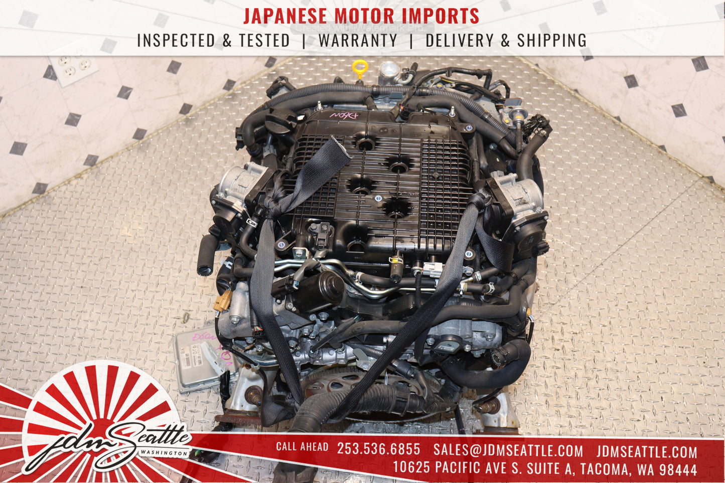 JDM VQ37HR ENGINE 09-13 NISSAN 370Z, 09-17 INFINITI G37, 11-13 M37 VVEL VQ37 3.7L HIGH REV MOTOR