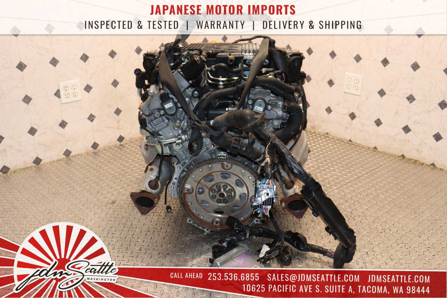 JDM VQ37HR ENGINE 09-13 NISSAN 370Z, 09-17 INFINITI G37, 11-13 M37 VVEL VQ37 3.7L HIGH REV MOTOR