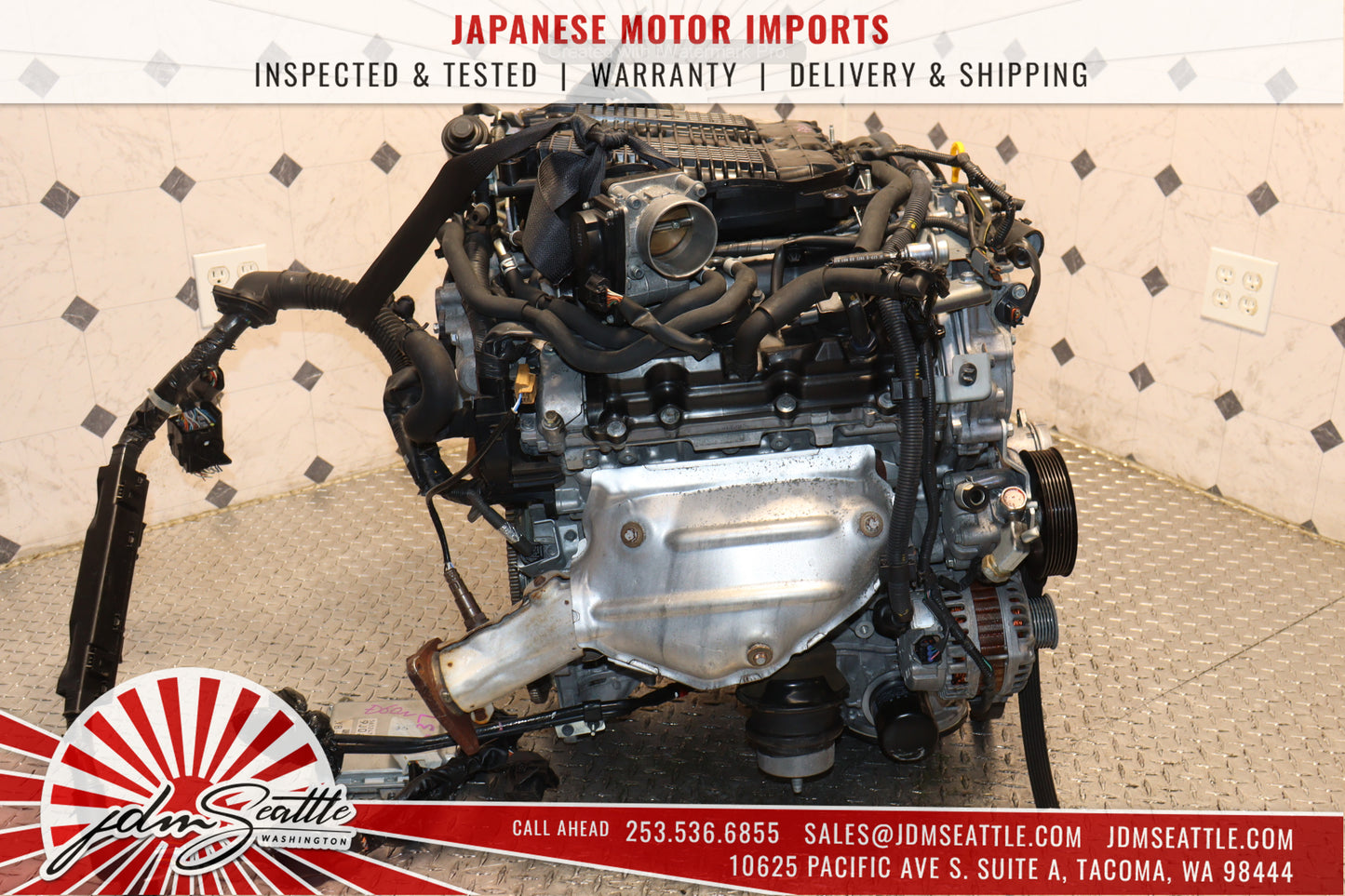 JDM VQ37HR ENGINE 09-13 NISSAN 370Z, 09-17 INFINITI G37, 11-13 M37 VVEL VQ37 3.7L HIGH REV MOTOR