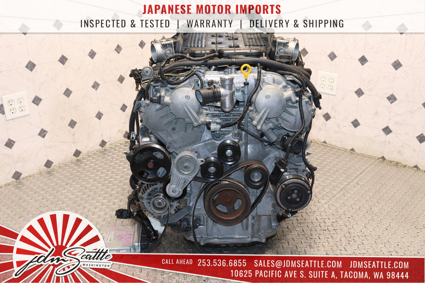 JDM VQ37HR ENGINE 09-13 NISSAN 370Z, 09-17 INFINITI G37, 11-13 M37 VVEL VQ37 3.7L HIGH REV MOTOR