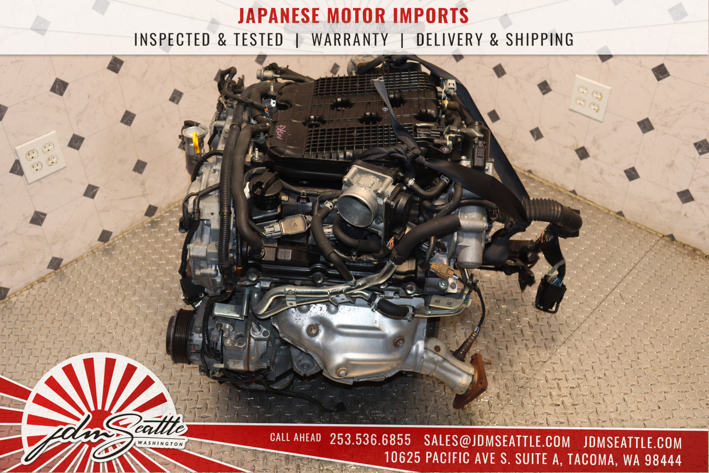 JDM VQ37HR ENGINE 09-13 NISSAN 370Z, 09-17 INFINITI G37, 11-13 M37 VVEL VQ37 3.7L HIGH REV MOTOR