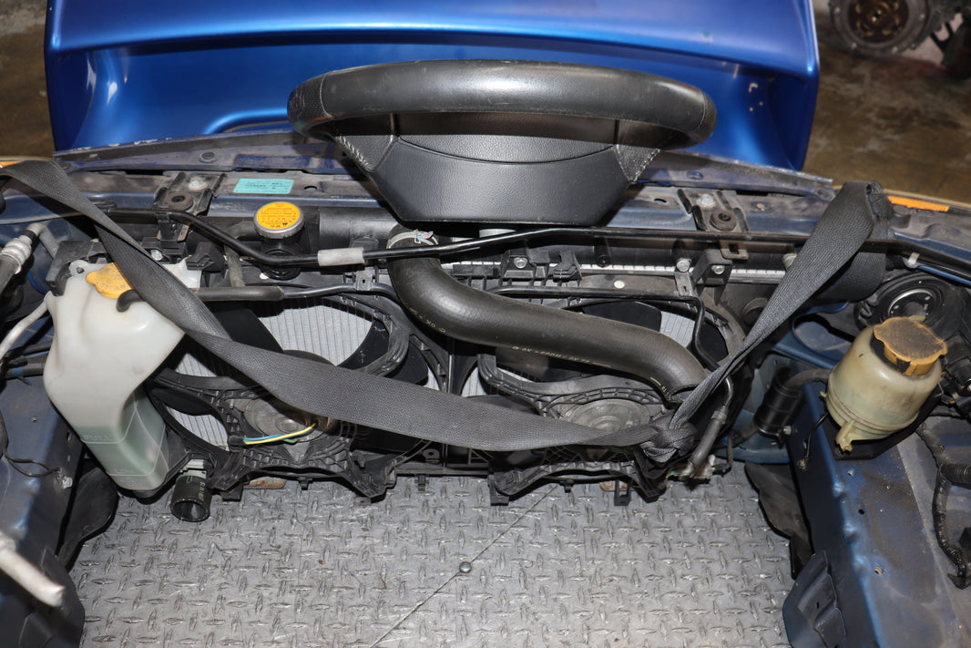 JDM 2006–2007 Subaru WRX STI Hawkeye Front-End Conversion – Blue WRX, HID Headlights, Aluminum Hood, Fenders & Bumper | JDM Seattle