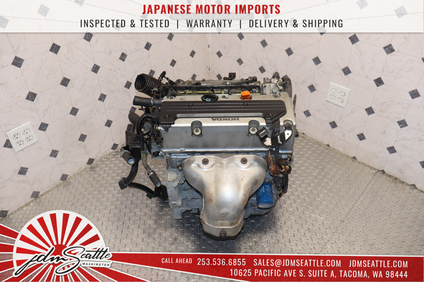 JDM K24A RBB HIGH COMP 2.4L MOTOR 3-LOBE HONDA 07-08 ACURA TSX ENGINE