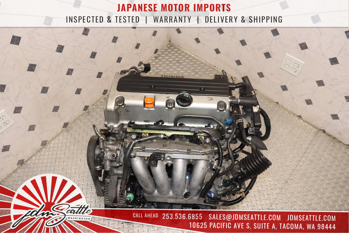 JDM K24A RBB HIGH COMP 2.4L MOTOR 3-LOBE HONDA 07-08 ACURA TSX ENGINE