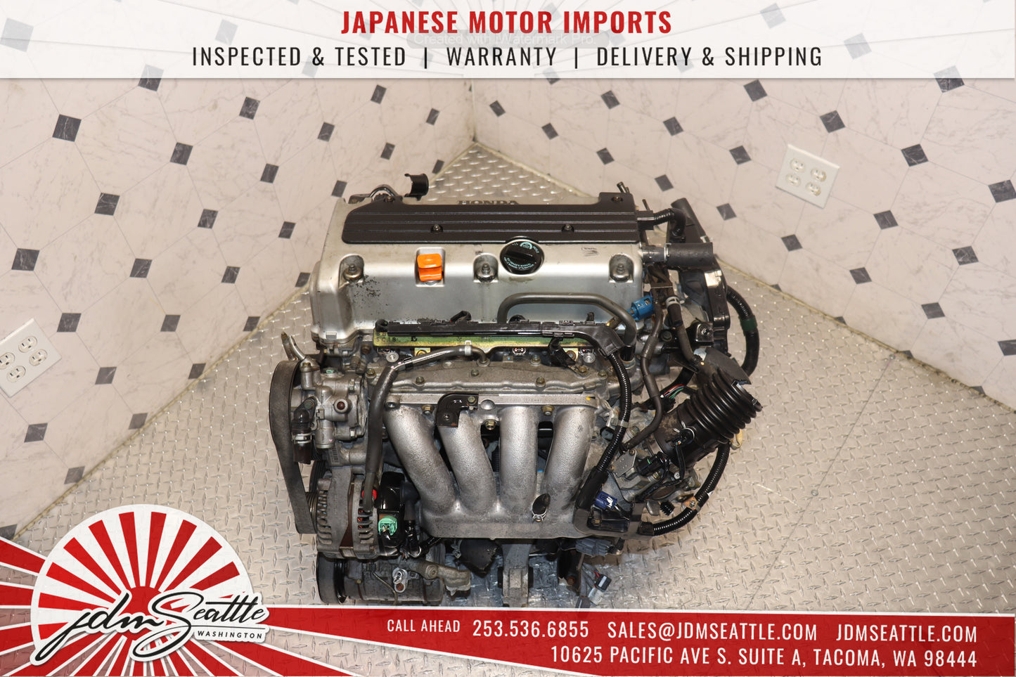 JDM K24A RBB HIGH COMP 2.4L MOTOR 3-LOBE HONDA 07-08 ACURA TSX ENGINE