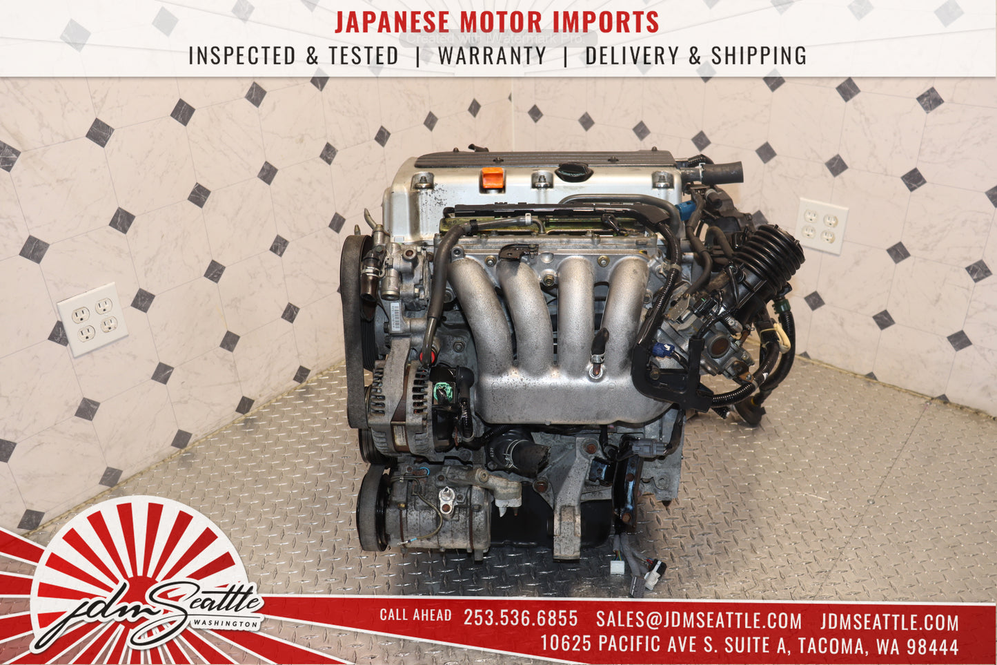 JDM K24A RBB HIGH COMP 2.4L MOTOR 3-LOBE HONDA 07-08 ACURA TSX ENGINE