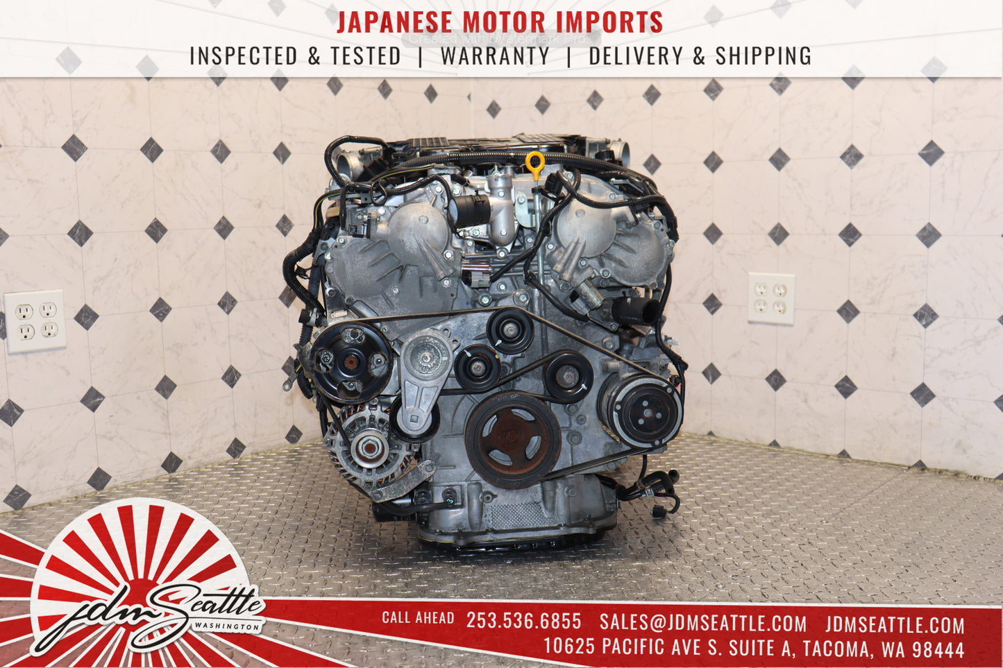 DM VQ37HR ENGINE 09-13 NISSAN 370Z, 09-17 INFINITI G37, 11-13 M37 VVEL VQ37 3.7L HIGH REV MOTOR