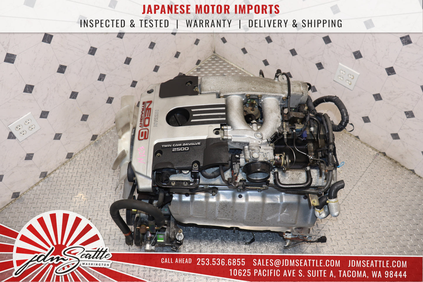 JDM R34 NISSAN SKYLINE RB25DE ENGINE 2.5L DOHC NEO 6 RWD N/A MOTOR