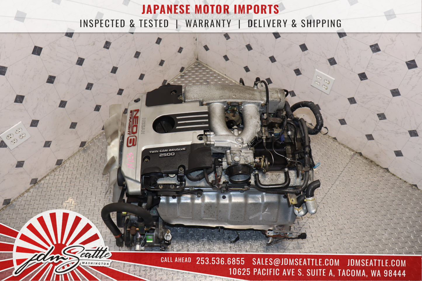 JDM R34 NISSAN SKYLINE RB25DE ENGINE 2.5L DOHC NEO 6 RWD N/A MOTOR