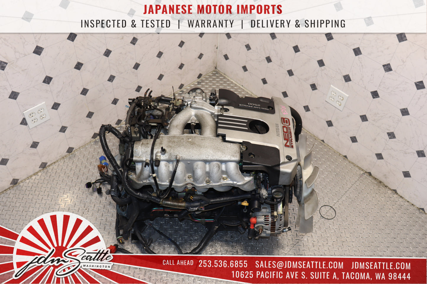 JDM R34 NISSAN SKYLINE RB25DE ENGINE 2.5L DOHC NEO 6 RWD N/A MOTOR