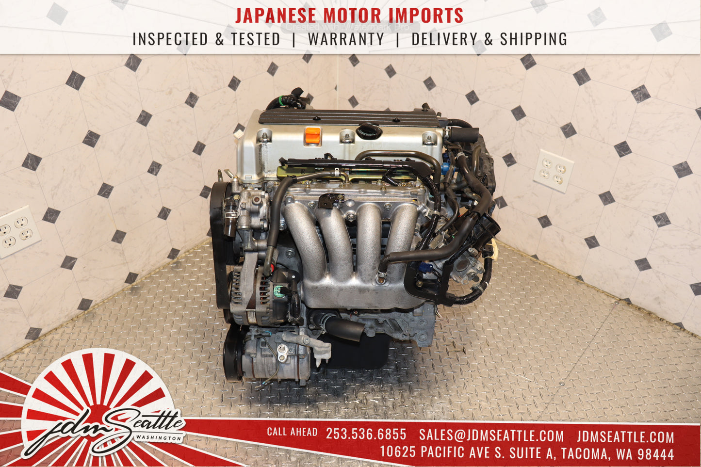 JDM K24A RBB HIGH COMP 2.4L MOTOR 3-LOBE HONDA 04-08 ACURA TSX ENGINE