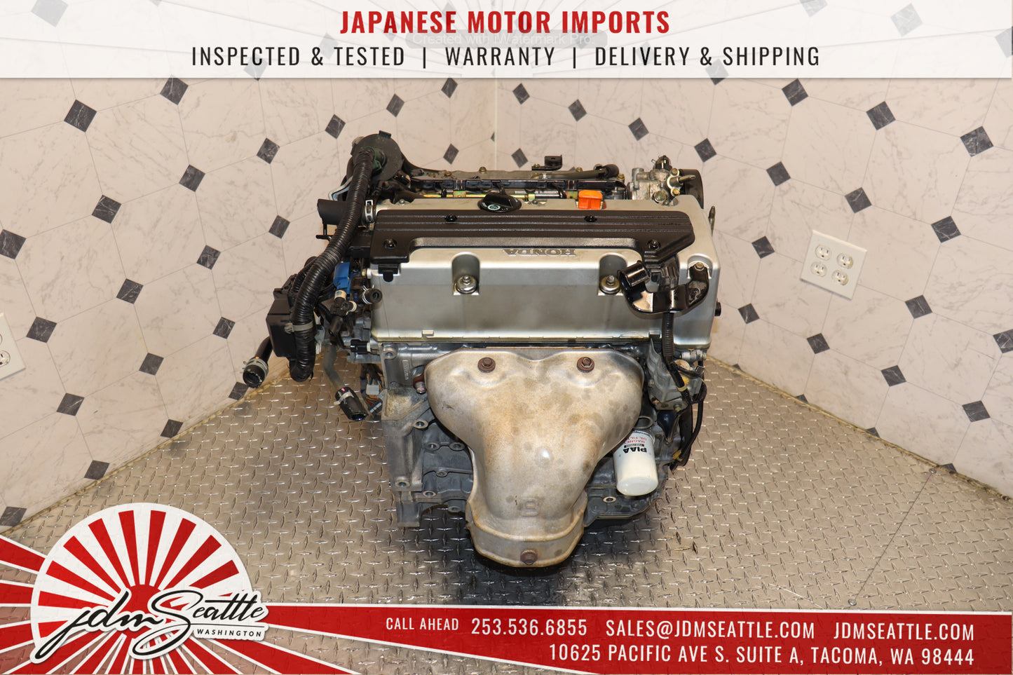 JDM K24A RBB HIGH COMP 2.4L MOTOR 3-LOBE HONDA 04-08 ACURA TSX ENGINE