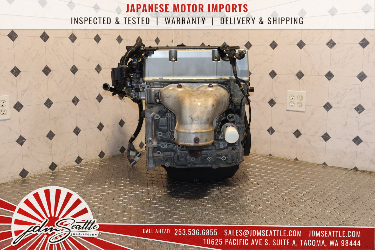 JDM K24A RBB HIGH COMP 2.4L MOTOR 3-LOBE HONDA 04-08 ACURA TSX ENGINE