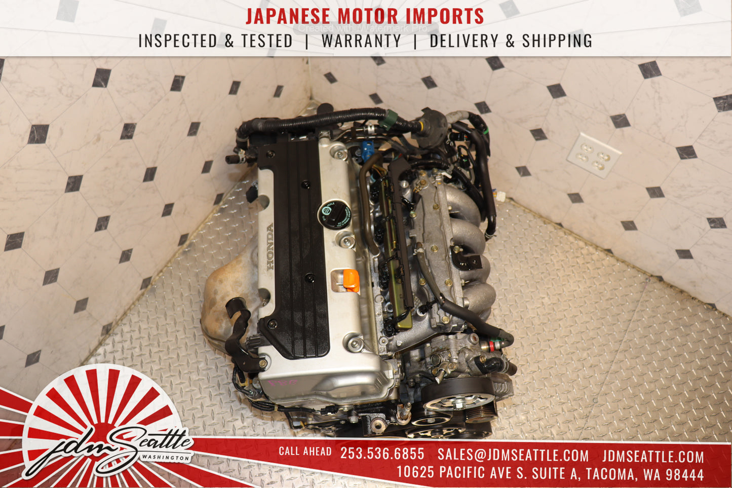 JDM K24A RBB HIGH COMP 2.4L MOTOR 3-LOBE HONDA 04-08 ACURA TSX ENGINE