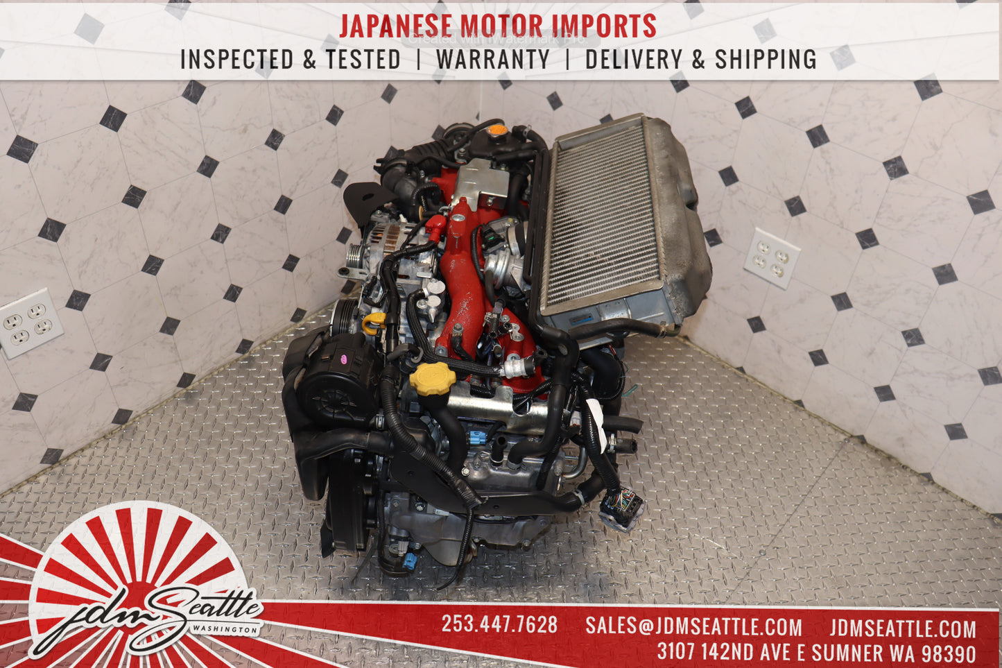 JDM 2015-2021 SUBARU WRX STI ENGINE EJ257 2.5L TURBO MOTOR EJ25 V10 AVCS