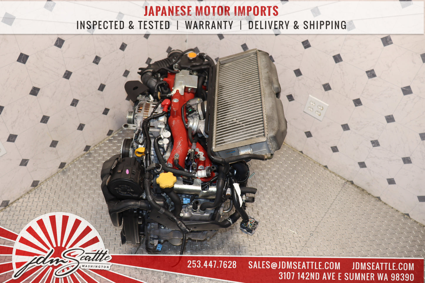 JDM 2015-2021 SUBARU WRX STI ENGINE EJ257 2.5L TURBO MOTOR EJ25 V10 AVCS