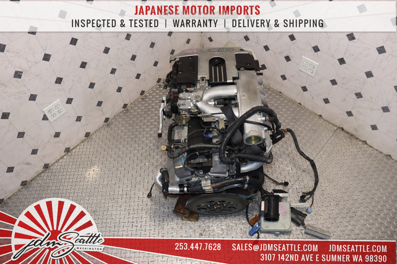 JDM R34 NISSAN SKYLINE RB25DE ENGINE 2.5L DOHC NEO 6 RWD N/A MOTOR