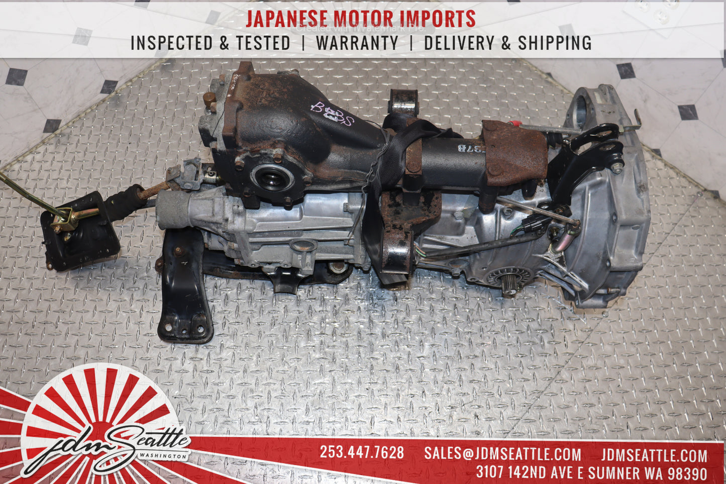 JDM EJ20 02-05 SUBARU IMPREZA WRX LEGACY-GT TRUBO  5SPEED MANUAL AWD TRANSMISSION 4.11 WITH DIFF